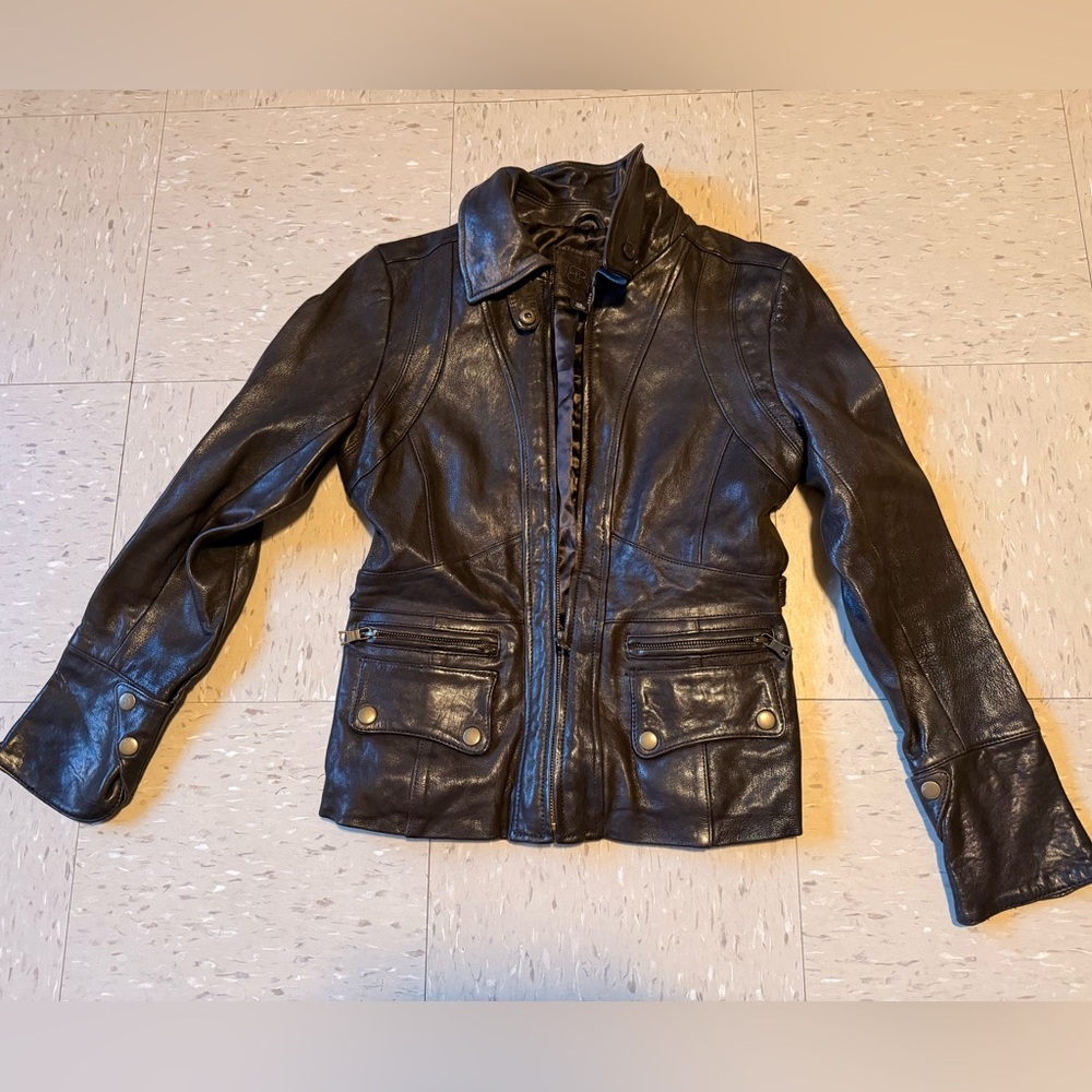 Vintage Banana Republic Brown Genuine  Leather Jacket